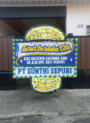 Papan Bunga Duka di Gome