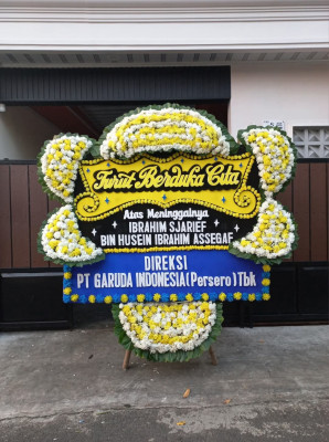 Papan Bunga Duka di Gome